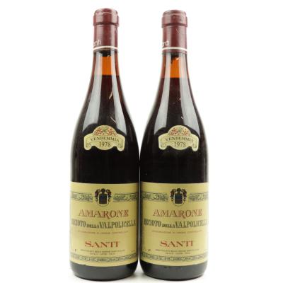 Santi Recioto Della Valpolicella 1978 Verona 2x75cl