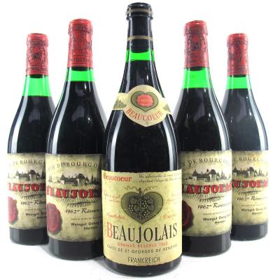 Assorted 1962 Beaujolais 5xBottles