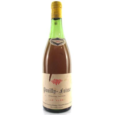 F.Delorme \"La Clos\" 1962 Pouilly-Fuisse