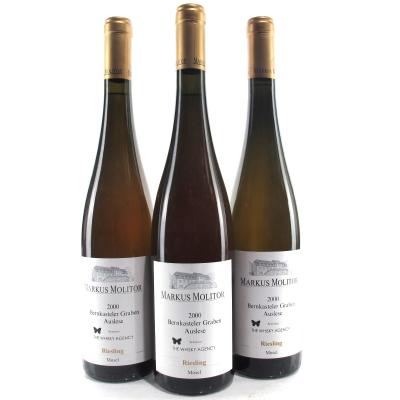 M.Molitor \"Bernkasteler Graben\" Riesling Auslese 2000 Mosel 3x75cl