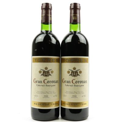 Torres Gran Coronas Cabernet Sauvignon 1998 Penedes Reserva 2x75cl