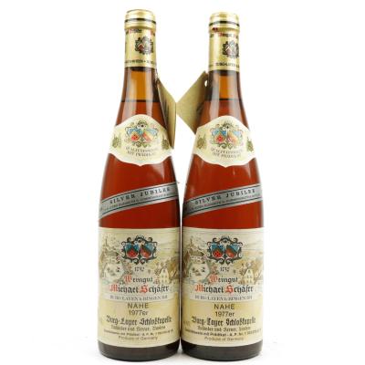 M.Schafer Burg-Layer Schlosskapelle Rulander & Kerner Auslese 1977 Nahe 2x70cl