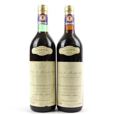 Poggio Alla Sala 1975 & 1977 Nobile Di Montepulciano 2x75cl