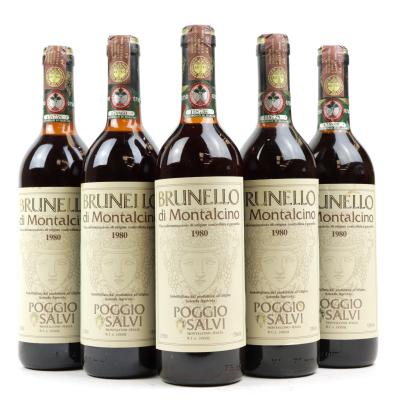 Poggio Salvi 1980 Brunello di Montalcino 5x75cl