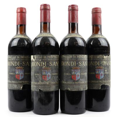 SUSPECTED COUNTERFEIT Biondi-Santi 1980 Brunello di Montalcino 4x75cl